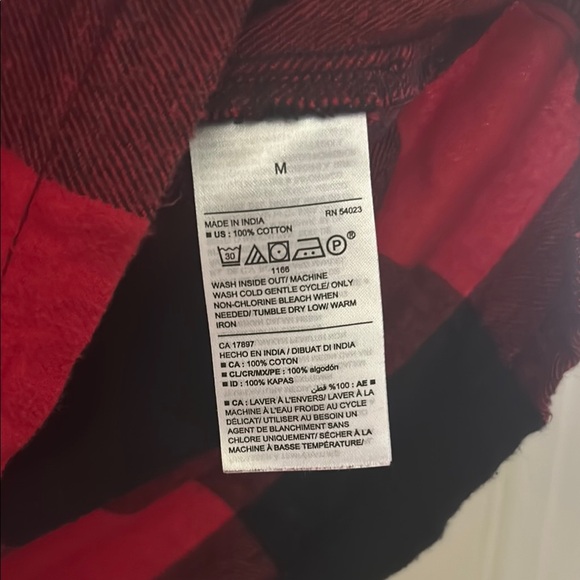 Old Navy Pajama Shorts Red and Black Buffalo Plaid - Picture 7 of 7